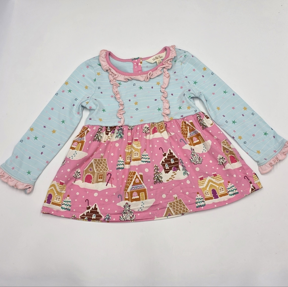 Matilda Jane Gingerbread Village tunic top size 18-24 months